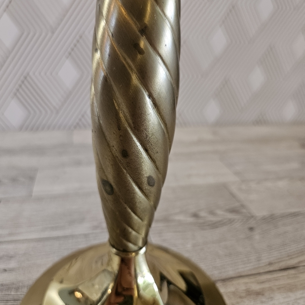 Partylite Vintage Lexington Solid Polished Brass Candlestick Holder - Picture 4 of 7